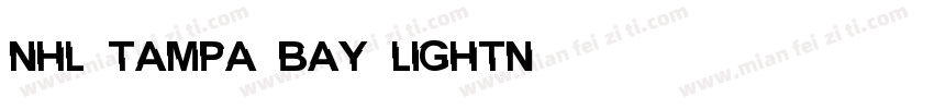 NHL Tampa Bay Lightn字体转换